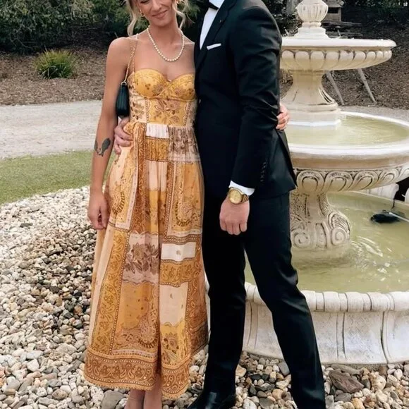 Zimmermann | Dresses | Zimmermann Lucky Corset Midi Dress